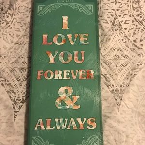 I love you forever and always painting